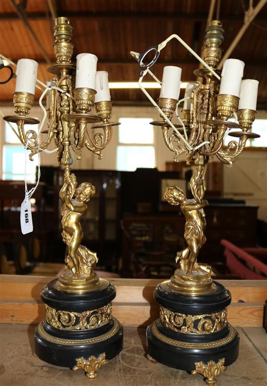 Pair candelabra